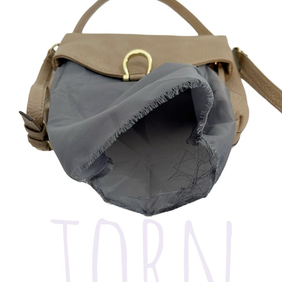 Max Studio Taupe Shoulder Crossbody Bag - Picture 7 of 15